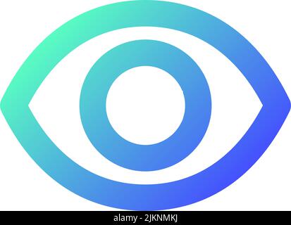 Seen pixel perfect gradient linear ui icon Stock Vector