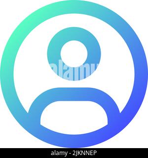Select contact photo pixel perfect gradient linear ui icon Stock Vector
