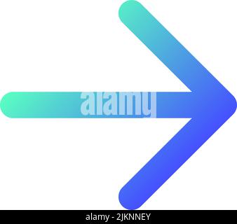 Rightwards arrow pixel perfect linear ui icon Stock Vector Image & Art -  Alamy