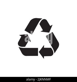 Recycle icon symbol. Recycling and rotation arrow icon pack. Vector - illustration Stock Vector