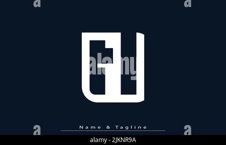 Alphabet letters Initials Monogram logo GU , UG Stock Vector