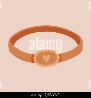 Cute golden ring Stock Vector