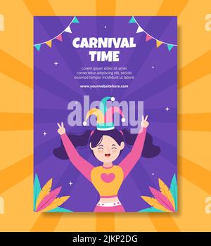 Venice carnival party poster Stock Vector