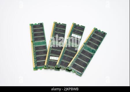old computer ram memory modules Stock Photo