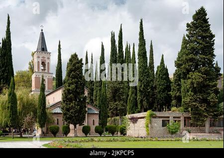 Bodbe monastery in Georgia Stock Photo