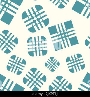 Abstract square figures seamless pattern template vector illustration Stock Vector