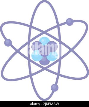 Atomic structure modern semi flat color vector object Stock Vector