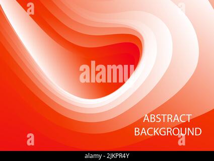 abstract background orange and white line curve style color tone Stock Vector