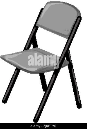 beach folding chair cartoon vector illustration Stock Vector