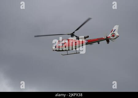 Gazelle Squadron Display Team at Shuttleworth Fly Navy Air Show 2022. Old Warden, Biggleswade, Bedfordshire. Stock Photo