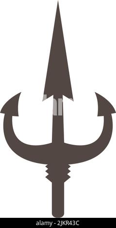 trident logo icon vector illustration design Stock Vector