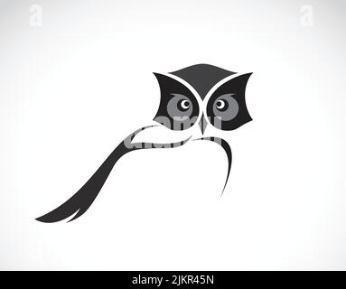 Owl Cartoon Icon On White Background For Graphic And Web Design. Simple 