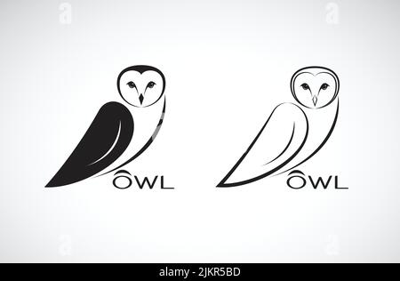 Vector of an owl design on white background. Bird. Wild Animals. Vector illustration. Stock Vector