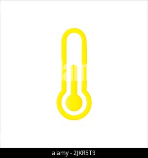 thermo meter vector 3d icon isolated on white background simple icon. Stock Vector