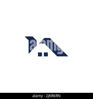 home house simple geometric logo vector Stock Vector