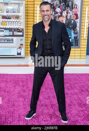 Westwood, United States. 01st Aug, 2022. WESTWOOD, LOS ANGELES, CALIFORNIA, USA - AUGUST 01: Swiss actor Daniel Bernhardt arrives at the Premiere Of Sony Pictures' 'Bullet Train' held at the Regency Village Theatre on August 1, 2022 in Westwood, Los Angeles, California, United States. ( Credit: Image Press Agency/Alamy Live News Stock Photo