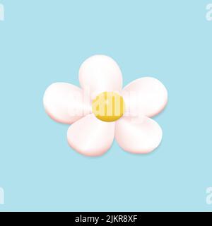 3d flower vector illustration Stock Vector