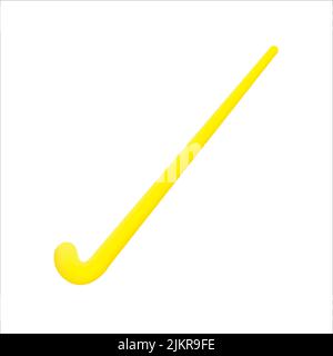 3d hockey bat vector icon Stock Vector