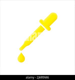 3d dropper vector illustration Stock Vector