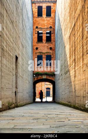 Entrance of the Risiera di San Sabba, Trieste, Italy Stock Photo