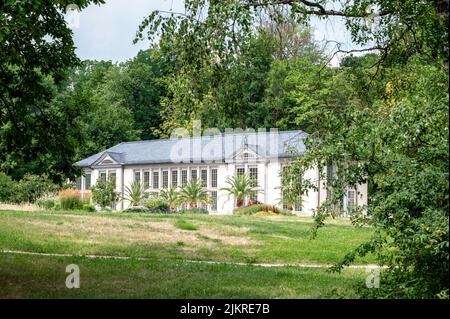 Coburg (Franken, Deutschland): Schloss Rosenau und Garten; Coburg, Germany: Rosenau castle and garden Stock Photo