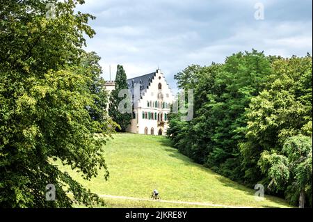 Coburg (Franken, Deutschland): Schloss Rosenau und Garten; Coburg, Germany: Rosenau castle and garden Stock Photo