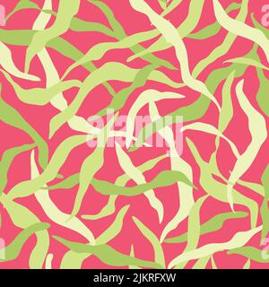 Seamless abstract background. Artistic pattern with natural organic shapes and dots Stock Photo