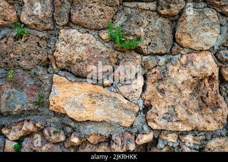 Seamless Texture Of Medieval Wall Of Stone Blocks Stock Photo