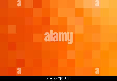 Orange vector background from squares. The template can be used as a autumn backdrop. Abstract Geometric texture from orange squares. Vector Stock Vector