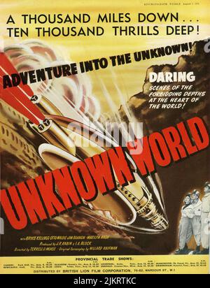 UNKNOWN WORLD, Bruce Kellogg, Jim Bannon, Victor Kilian, Marilyn Nash ...