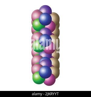 Collection of colorful glossy spheres isolated on white. Ball vector illustration for your design. Stock Vector