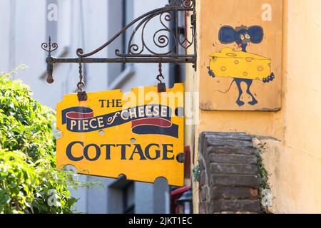 Piece of Cheese Cottage an unusually shaped triangular cottage in Hastings, East Sussex, England, UK Stock Photo