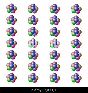 Collection of colorful glossy spheres isolated on white. Ball vector illustration for your design. Stock Vector