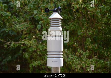 A Weather station in the garden Stock Photo