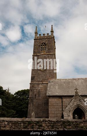 Exterior of St Crewenna (CHURCH OF SAINT CREWEN), Crowan, Cornwall Stock Photo