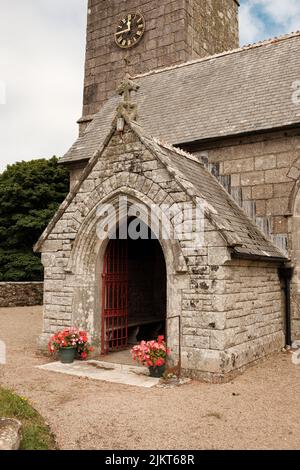 Exterior of St Crewenna (CHURCH OF SAINT CREWEN), Crowan, Cornwall Stock Photo