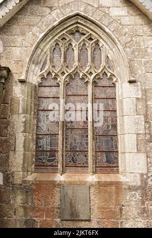 Exterior of St Crewenna (CHURCH OF SAINT CREWEN), Crowan, Cornwall Stock Photo