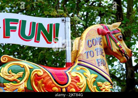 The traditional and colourful Carters Steam Fair being enjoyed by ...