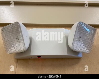 Grovetown, Ga USA - 11 13 21: Flood lights on a wall in a retail store Stock Photo