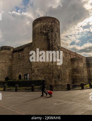 A beautiful shot of the Castello Ursino Stock Photo