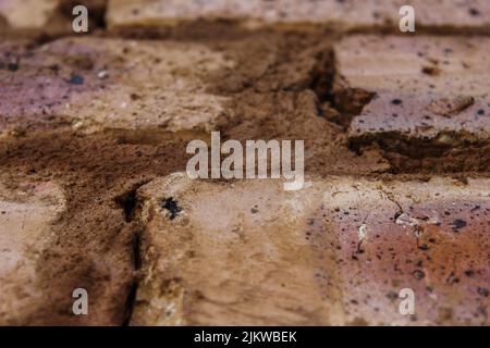Close up shot of a damaged wall Stock Photo