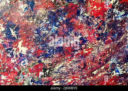 A closeup shot of colorful abstract painted background Stock Photo
