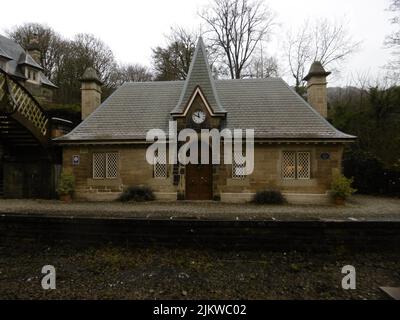 The Cromford Railway Station in Cromford, United Kingdom Stock Photo