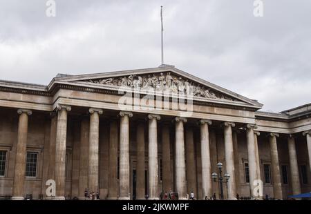 London, UK. 03rd Aug, 2022. General view of the British Museum in central London. (Photo by Vuk Valcic/SOPA Images/Sipa USA) Credit: Sipa USA/Alamy Live News Stock Photo