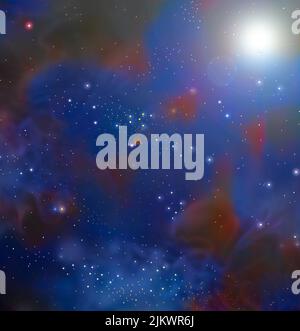 Drawing of a starry background representing space Stock Photo - Alamy