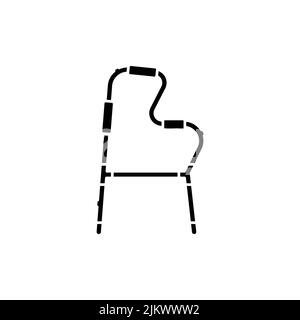 Crutch olor line icon. Pictogram for web page, mobile app, promo. UI UX GUI design element. Editable stroke. Stock Vector
