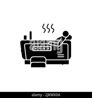 Medicinal bath olor line icon. Pictogram for web page, mobile app, promo. UI UX GUI design element. Editable stroke. Stock Vector