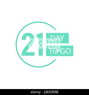 Days Left Badges and Stickers. Number of days left. Countdown left days banner. Count down vector banner template Stock Vector
