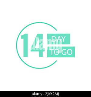 Days Left Badges and Stickers. Number of days left. Countdown left days banner. Count down vector banner template Stock Vector