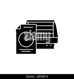 Freezer rental olor line icon. Pictogram for web page, mobile app, promo. UI UX GUI design element. Editable stroke. Stock Vector